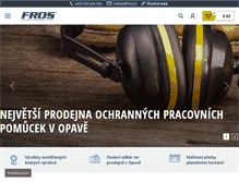 Tablet Screenshot of froseshop.cz